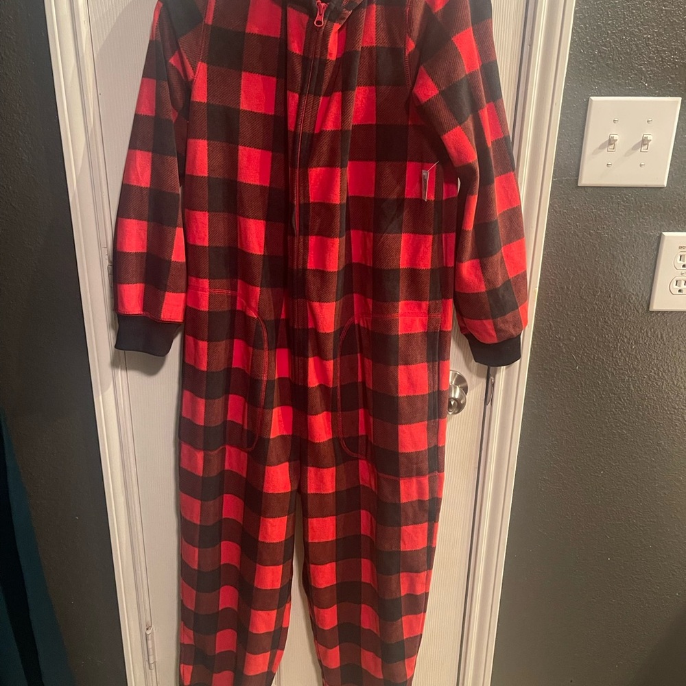 GAP Red and Black Checkered Onesie